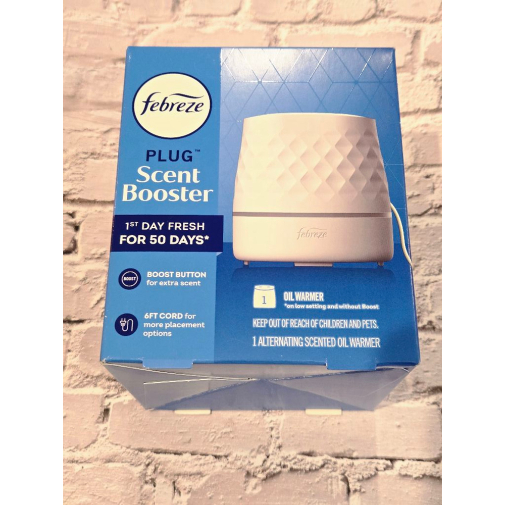 Febreze Plug Scent Booster Oil Warmer, NIOP, Can use Dual Scents